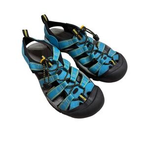 Keen Newport H2 Sandals Aqua Blue EUC Waterproof Toe Protection Gorpcore hike 8